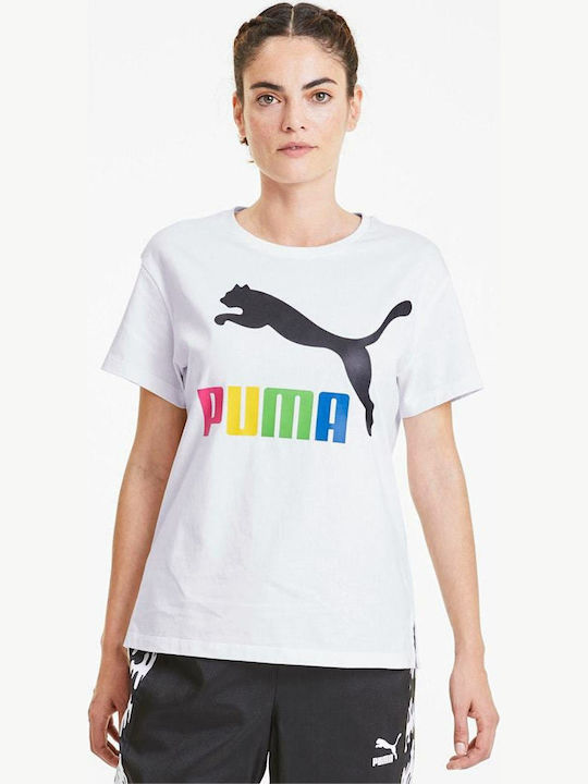 Puma Classics Дамска Спортна Тениска Бял