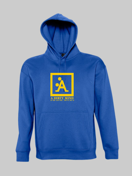 A Dirty Mind Hoodie - ROYAL BLUE