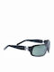 Hoffman Sunglasses with Black Plastic Frame and Black Lens 7058 C02