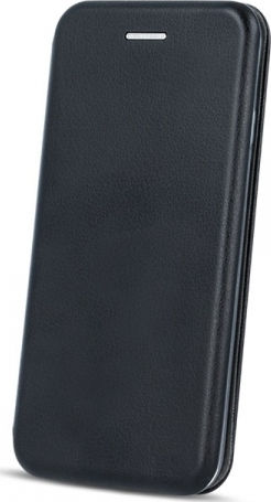 Senso Oval Stand Книга Изкуствена кожа Черен (Galaxy S10 Lite)