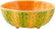 Bordallo Pinheiro Pumpkin Servierschüssel Rund Keramik Orange mit Durchmesser 13cm