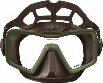 Omer Diving Mask Apnea Καφέ Brown