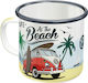 Nostalgic Art VW Bulli - Beach Volkswagen Чаша Емайл Многоцветна