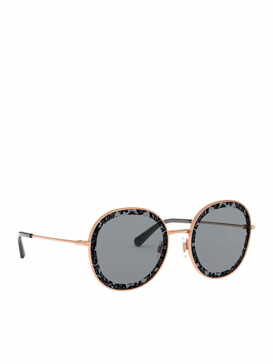 Dolce & Gabbana Damen Sonnenbrille mit Mehrfarbig Metall Gestell und Schwarz Linse DG2243 1298P2