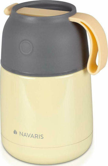 Navaris Кутия за обяд Термос Inox Жълт 450мл 1бр