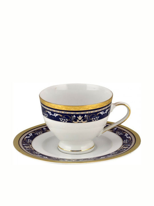 WM Collection N17142 Set Căni Ceai Din porțelan Albe 200ml 6buc