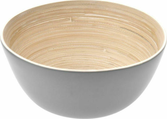 Iliadis Serving Bowl Round Wooden Grey with Diameter 15cm 2pcs