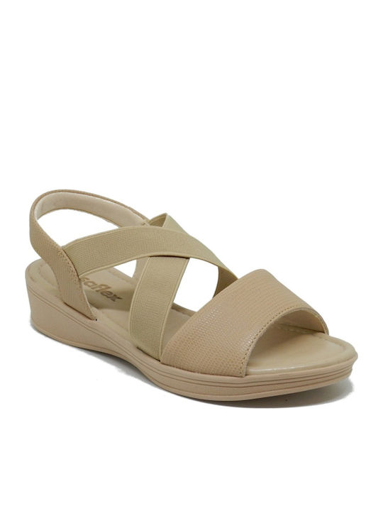 Usaflex Women's Sandals V1251 Beige