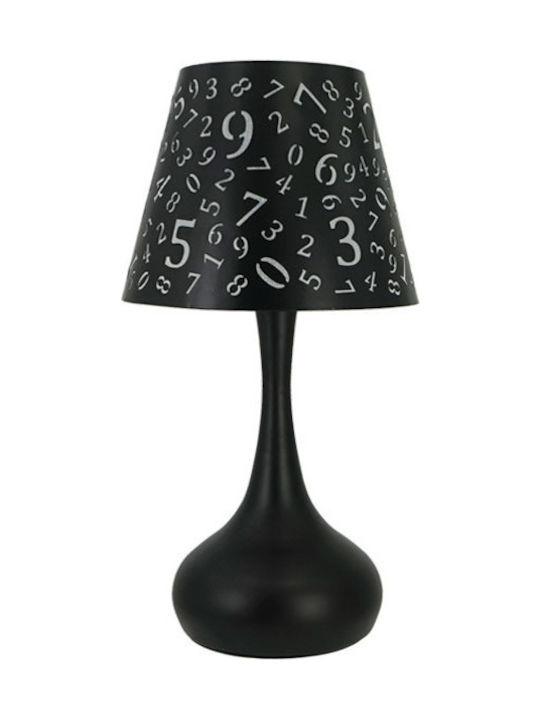 Marhome Ceramic Table Lamp with Black Shade and Base