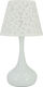 Marhome Keramik Tischlampe mit Weiß Schirm und Basis