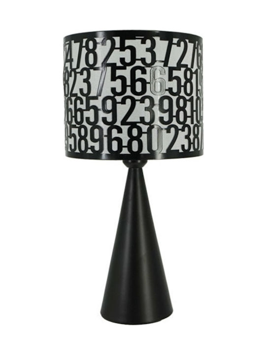 Marhome Ceramic Table Lamp with Black Shade and Base