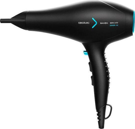 Cecotec Bamba IoniCare 5350 Ionic Επαγγελματικό Πιστολάκι Μαλλιών Turbo με Φυσούνα 2600W Black