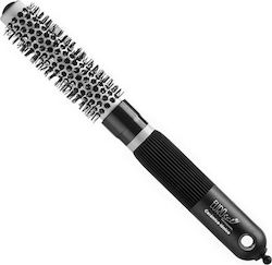 Eurostil Thermal Brush Rubber Handle Brush Hair for Straightening Black 20mm