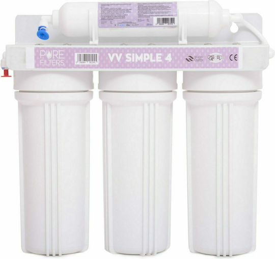 Veluda Simple 4 Triplu Sub Blat Sistem De Filtrare A Apei 1/4'' Veluda Simple 4 Triplu Sub Blat Sistem De Filtrare A Apei 1/4''