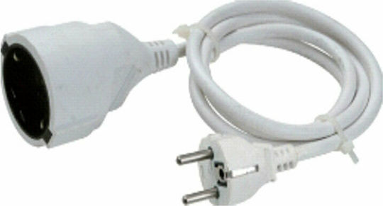 KAL Electronics G2/5C-1.5M Extension Cable Cord 3 x 1.5mm²/1.5m White