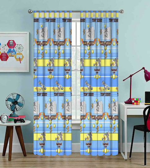 Disney Kids Tab Top Curtain Tom and Jerry 10102-7 Multicolour 140x290cm