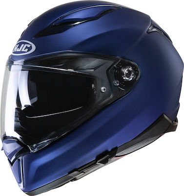 HJC F70 Semi Flat Full Face Helmet with Sun Visor ECE 22.05 1450gr Metallic Blue KR9597