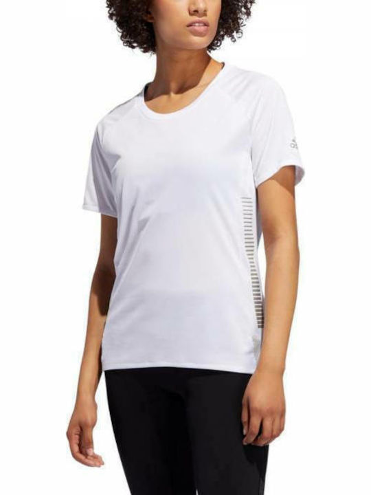 Adidas 25/7 Rise Up N Run Parley Athletic Women's T-Shirt White