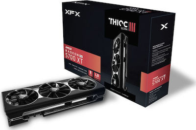 XFX Radeon RX 5700 XT 8GB GDDR6 Thicc III Ultra Κάρτα Γραφικών PCI-E x16 4.0 με HDMI και 3 DisplayPort