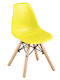 Kids Chairs Art Wood Kid Yellow 32x34x57cm 4pcs