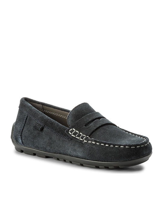 Boys Anatomic Suede Slip-On Moccasins New Fast Navy Blue J826CA 00022 C4002
