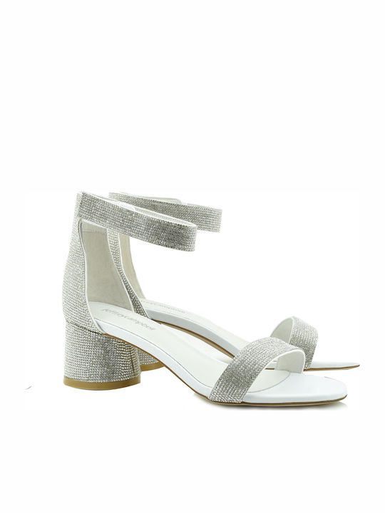 Jeffrey Campbell Issa Πέδιλα με Στρας Λευκά