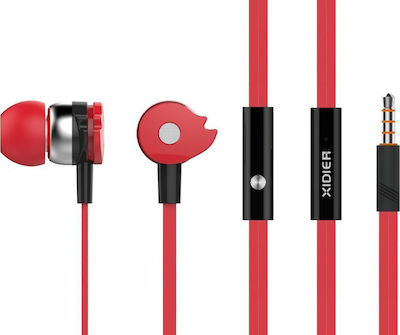 Celebrat Xidier D1 In-Ear Freihändig Kopfhörer mit Stecker 3.5mm Rot