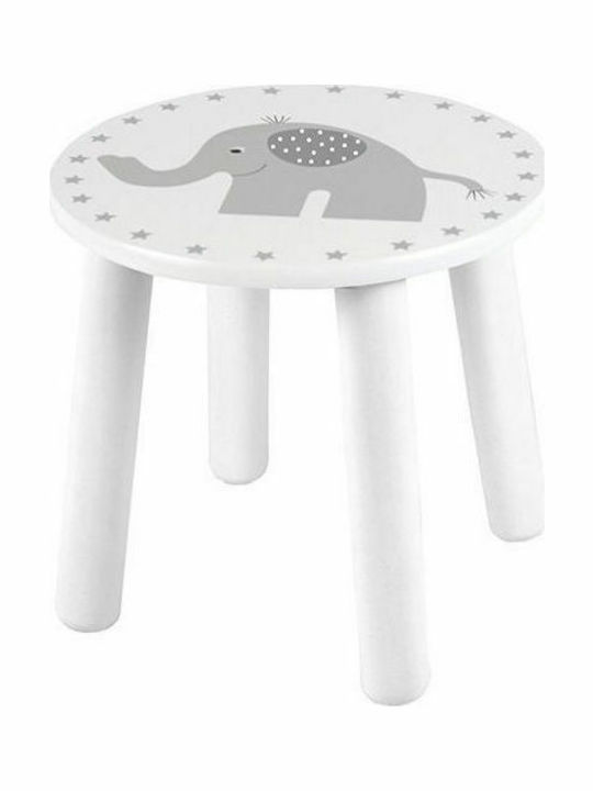 Stool Ελεφαντάκι White 24x23cm