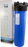 Primato Central Supply / Under Sink Water Filter System , 1'' Inlet/Outlet, with 20" Big-Blue Replacement Filter