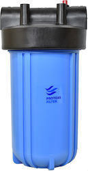 Proteas Filter Central Supply / Under Sink Water Filter System PFBB1-PL10-15 , 1 1/2" Inlet/Outlet, EW-023-0109