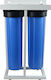 Proteas Filter Water Filtration System Double Central Supply / Under Sink Micron 1'' EW-023-0105