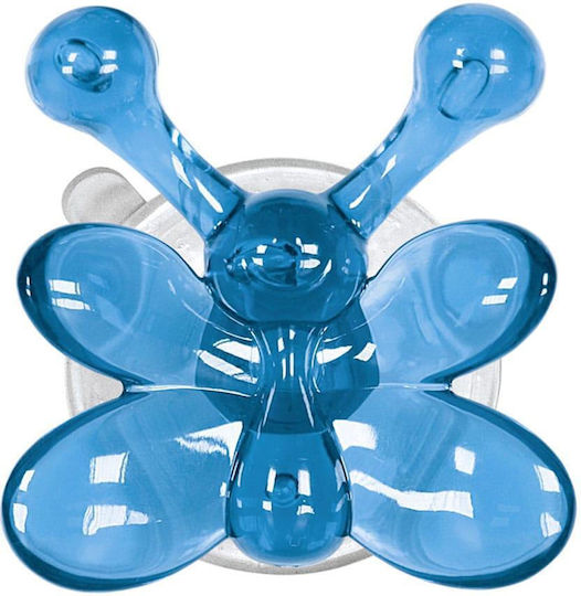 Kleine Wolke Butterfly lisa Double Wall-Mounted Bathroom Hook ​7.1x7.5cm Blue