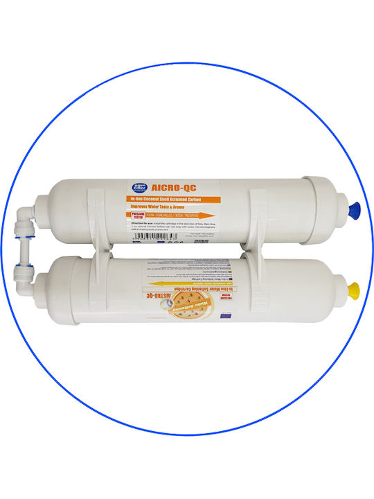 Aqua Filter FROST SOFT-2 External Replacement Water Filter for AEG / Beko / Bosch / LG / Samsung / Siemens / Whirlpool / Ariston / Daewoo / Electrolux / General Electric / Haier / Hitachi / Liebherr / Miele / Morris / Neff Refrigerator 2pcs