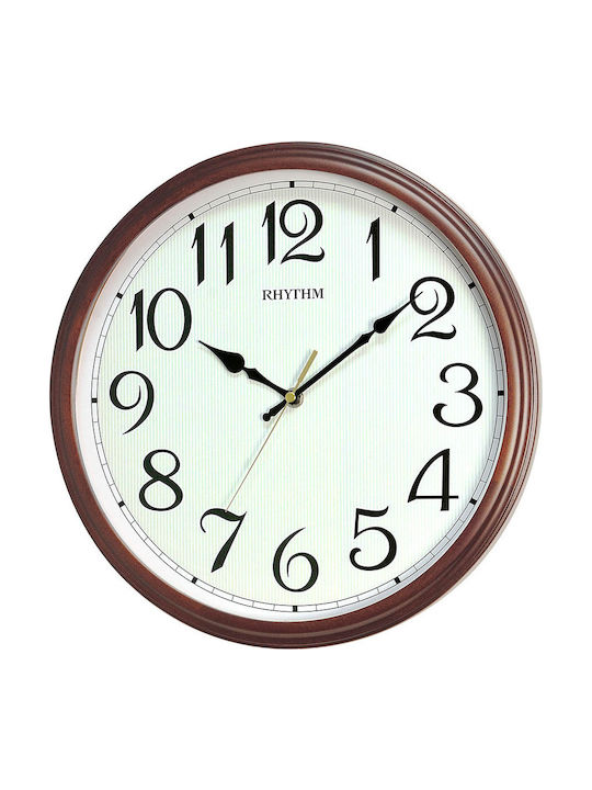 Rhythm Ρολόι Τοίχου Αθόρυβο Πλαστικό 34cm