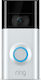 Ring Video Hauskommunikation Türglocke Wi-Fi Kompatibel mit Alexa Silbern