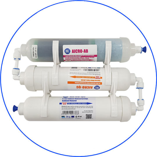 Aqua Filter Draußen Ersatz-Wasserfilterkartusche für Kühlschrank FROST 3ST 3Stück