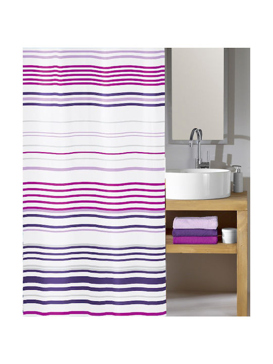 Kleine Wolke Layla-Summer Shower Curtain 180x200cm Purple