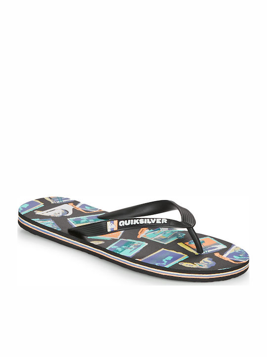 Quiksilver Molokai Vacancy Flip Flops σε Μαύρο Χρώμα