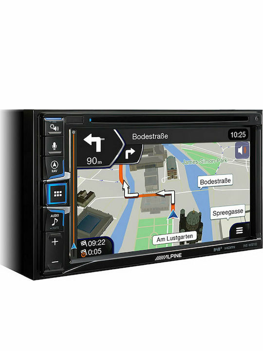 Alpine Car-Audiosystem 2DIN (Bluetooth/USB/AUX/GPS/Apple-Carplay) mit Touchscreen 6.5"