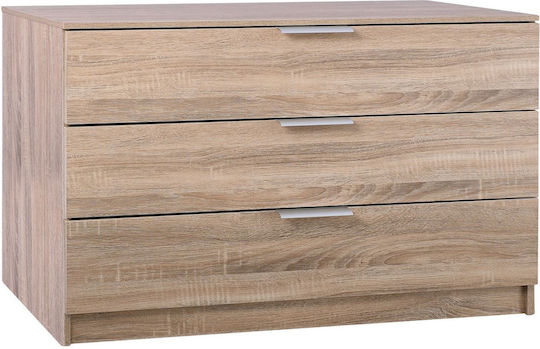 Comodă Dormitor Din Lemn Drawer Cu 3 Sertare 80x40x64cm E760,2
