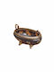 Karvounis Bol Decorativ Sticlă cu Picior Multicolor 20x10cm 1buc