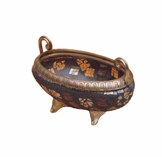 Karvounis Decorative Bowl Pedestal Multicolour 20x10cm