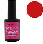 Bioshev Professional 10 Days Color Gel Effect Gloss Βερνίκι Νυχιών Μακράς Διαρκείας Κόκκινο 013 11ml