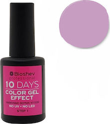Bioshev Professional 10 Days Color Gel Effect Gloss Βερνίκι Νυχιών Μακράς Διαρκείας Λιλά 132 11ml
