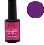 Bioshev Professional 10 Days Color Gel Effect Gloss Βερνίκι Νυχιών Μακράς Διαρκείας Μωβ 099 11ml