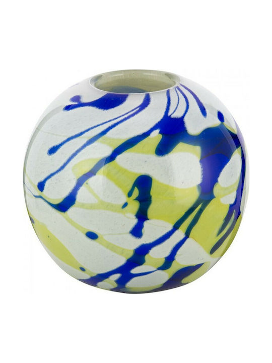 WM Collection Διακοσμητικό Μπωλ Γυάλινο Πολύχρωμο 17x17cm