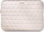 Guess Quilted Tasche Fall für Laptop 13" in Rosa Farbe