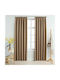 vidaXL Set Blackout Curtains With Pencil Pleat Taupe 140x245cm