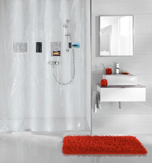 Kleine Wolke Pocket Shower Curtain 180x200cm White