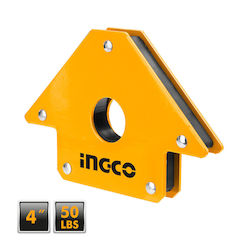 Ingco AMWH50041 Γωνία Συγκόλλησης με Μαγνητική Ικανότητα 23kg & Γωνίες 135° / 45° / 90°